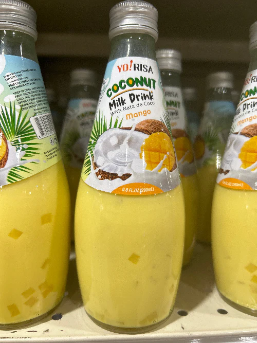 YO!RISA COCO MILK DRINK MANGO , YO!RISA 코코넛밀크 망고 , 9.8oz